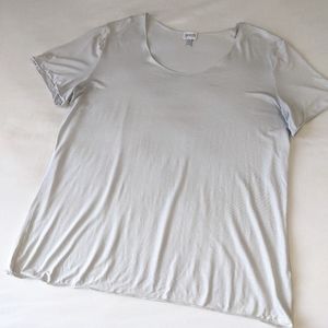 Armani Exchange Collection Soft Gray Tee Shirt  Size 16